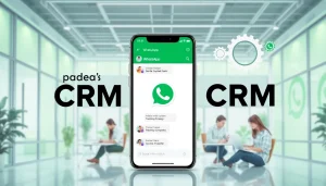 Illustration explaining What is a CRM for WhatsApp detailing integration in a business environment.