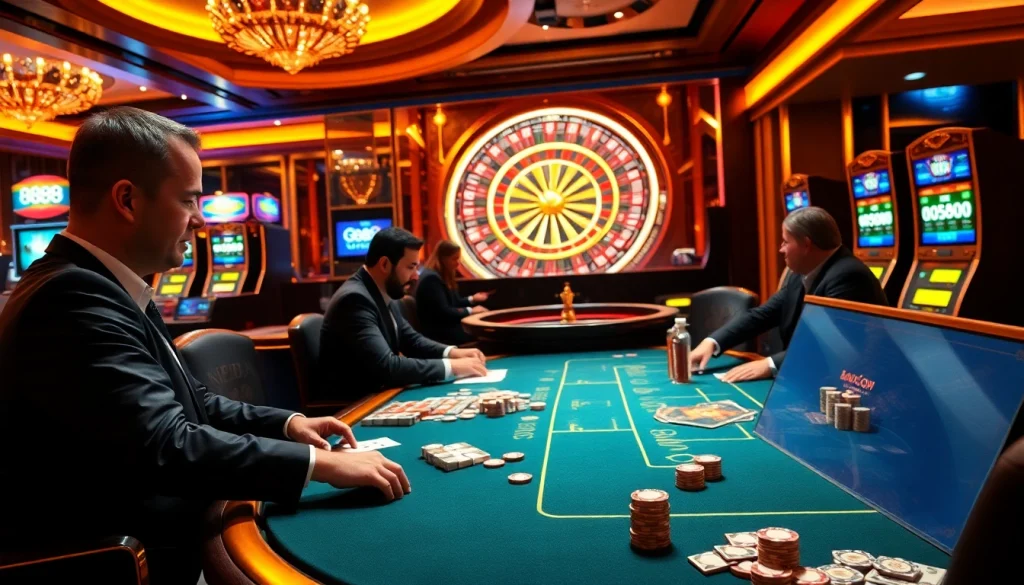 Engage with exciting gameplay at 888b com with professional gamblers at a high-stakes table.