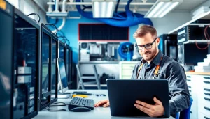 zirvegrupbilgisayar profesyonel bir teknisyenin bilgisayar onarıyor görüntüsü