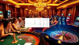 Players enjoying an action-packed game scene at https://shbet.law/ with vibrant casino tables and rich decor.