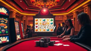 Engage in thrilling games at Onicplay's exciting online casino, boasting vibrant slot machines and lively poker tables.