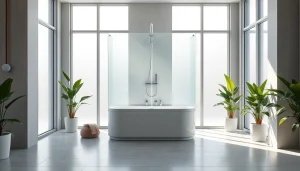 Erleben Sie die elegante sonni Duschkabine 80x80 in einem modernen Badezimmer mit natürlichem Licht.