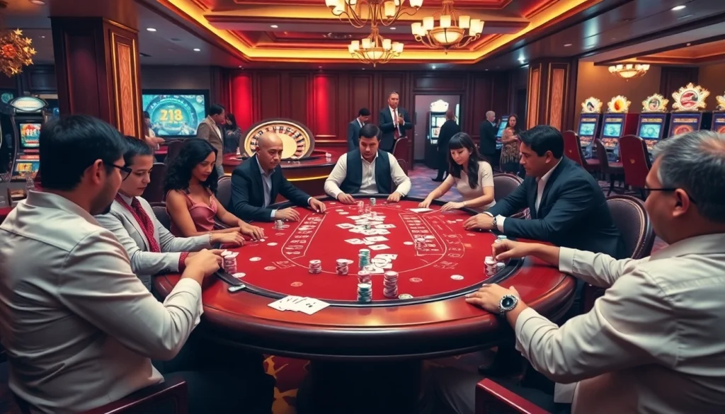 Experience the thrill of betting at https://xx88.today/ featuring luxurious casino elements and excited players.