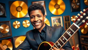A close-up of Kenneth “Babyface” Edmonds showcasing his baby face net worth 2023 within a luxurious music studio.