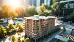 Architekturmodellbau Duisburg – Detailreiche Darstellung eines modernen Gebäudemodells.