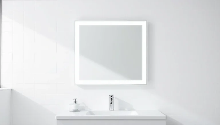 Enhance your space with bathroom mirror with led light, reflecting modern elegance and clarity.