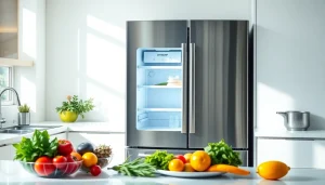 Waterdrop DA97-17376B Replacement for Samsung® HAF-QIN/EXP showcased in a modern kitchen with fresh produce.