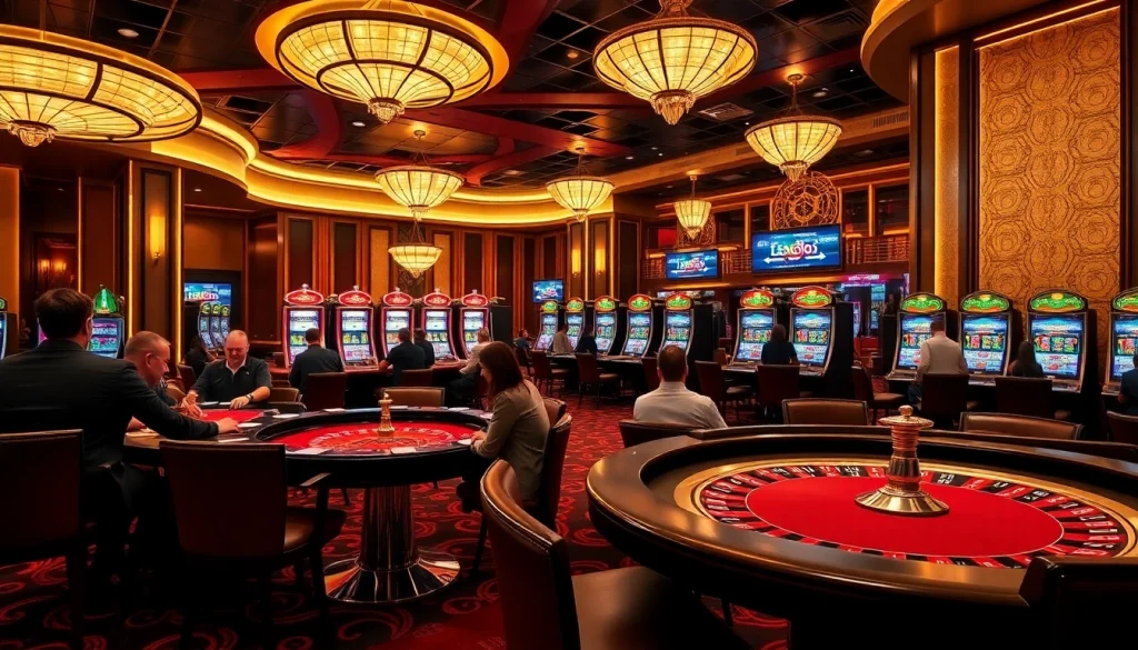 Enjoy thrilling moments at a live casino with engaging table games and vibrant slot machines.