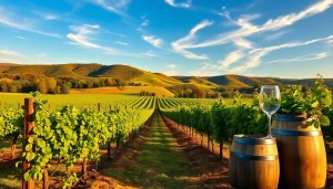 Grape harvest experience at clarksburg wineries with scenic vineyard views.