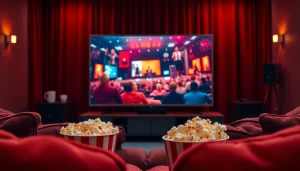 ดูหนังออนไลน์ ภายในการจัดแสดงหนังที่สะดวกสบายมีบรรยากาศอบอุ่น