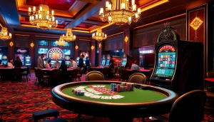 Vivez l'excitation au meilleur casino en ligne avec une scène de jeu dynamique comprenant le poker, la roulette et les machines à sous.