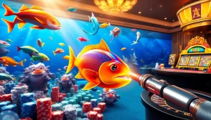 Catching fish in bắn cá đổi thưởng game, a vibrant online fishing casino experience.
