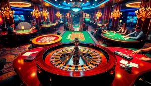 Vivez l'excitation du meilleur casino en ligne avec des tables de jeu vibrantes et des joueurs immergés dans l'action.