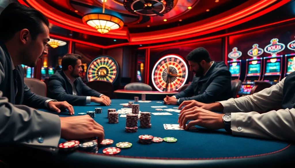 Experience the thrilling world of zonafilm while winning at a high-stakes poker table.