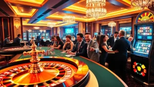 Rasakan kegembiraan taruhan tinggi di jmacdonaldphoto.com dengan permainan kasino yang penuh warna, serta para pemain yang merayakan kemenangan.