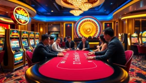 Experience the thrill of TR88 online gambling at an upscale casino.