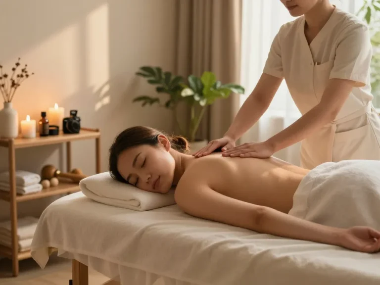 집에서 하는 편안한 러시아출장마사지, 평화로운 치료사, 차분한 분위기.