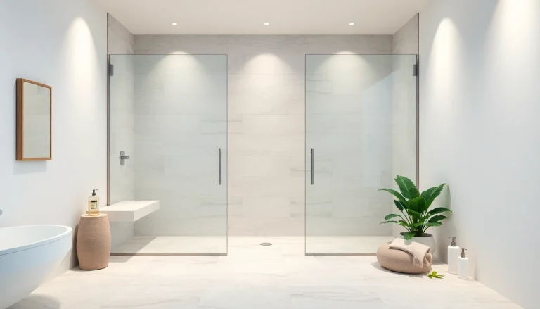 Schön gestaltete sonni Duschkabine in modernem Badezimmer mit eleganten Designs.