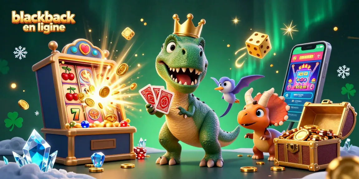Jouez au blackjack en ligne avec des personnages 3D amicaux et des éléments de casino éclatants.
